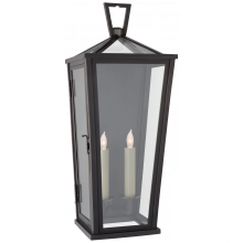 Visual Comfort & Co. Signature Collection RL CHO 2791BZ-CG - Darlana Medium Tall 3/4 Wall Lantern
