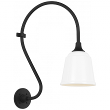 Visual Comfort & Co. Signature Collection RL TOB 2804MBK/S5-WHT - Academy 15" Larrabee Barn Light