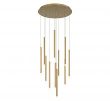 Lib & Co. CA 10143-07 - Amalfi, 11 Light Round LED Chandelier, Plated Brushed Gold