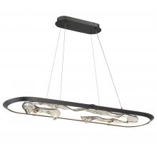 Lib & Co. CA 10178-015 - Nettuno, Large Oval LED Chandelier, Metallic Brushed Grey