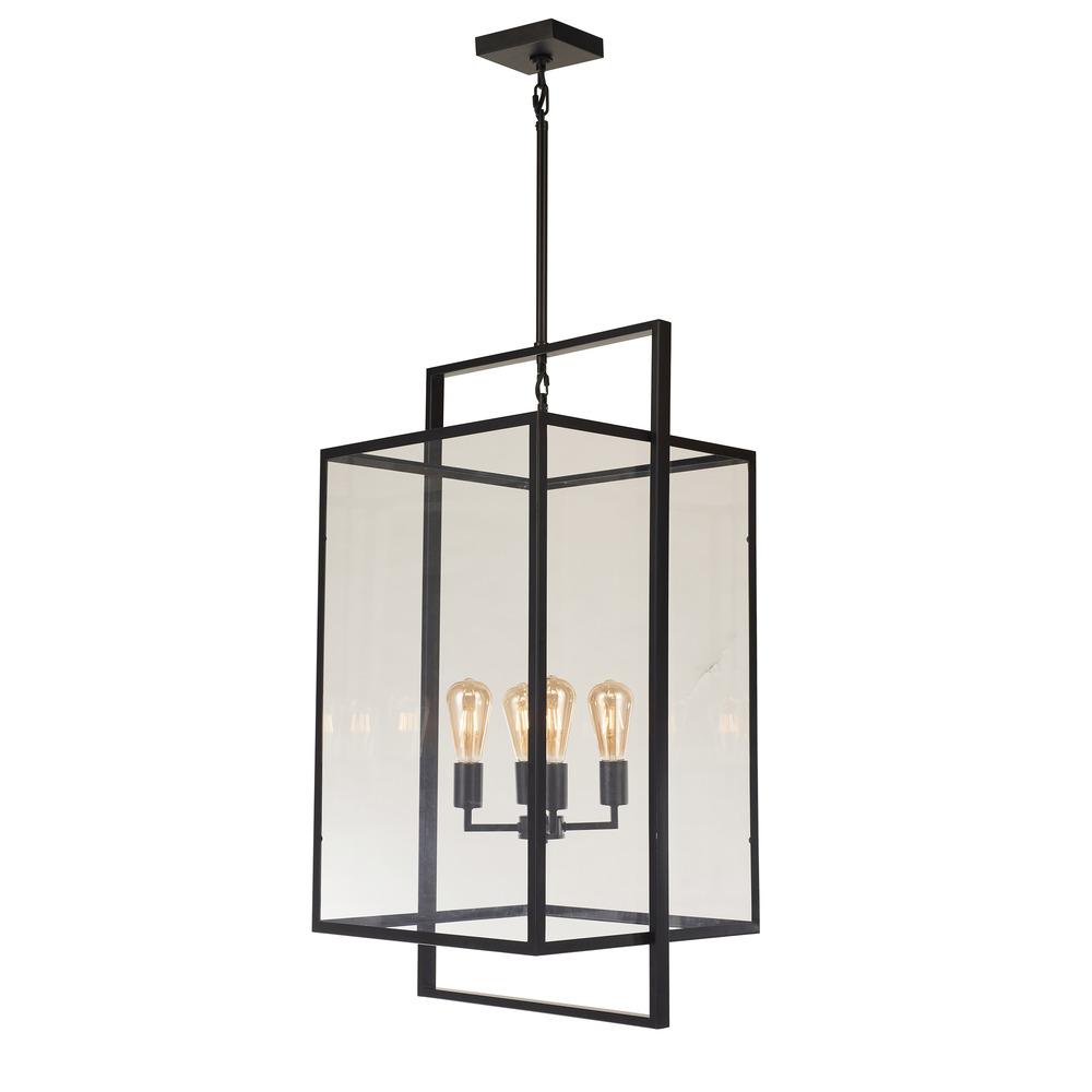 Avista Parkside 36" 4-Light Black Pendent