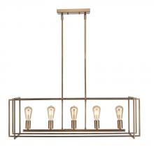 Avista Lighting Inc A4755AB - Avista Korson 39" Linear Antique Brass Pendant