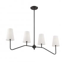 Savoy House Meridian CA M10078ORB - 4-Light Linear Chandelier in Oil Rubbed Bronze