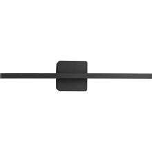  P300449-31M-CS - Phase 5 Collection 24 in. Black Slim Modern 3CCT Integrated LED Linear Vanity Light