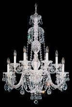 Schonbek 1870 2997-40R - Sterling 12 Light 120V Chandelier in Polished Silver with Clear Radiance Crystal