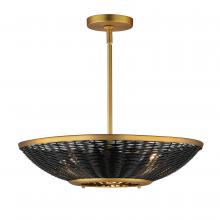 Maxim 14462BRNAB - Rattan-Pendant System