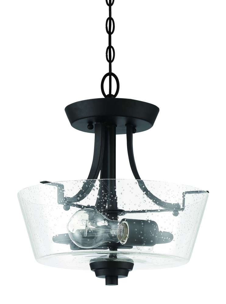 2 Light Convertible Semiflush