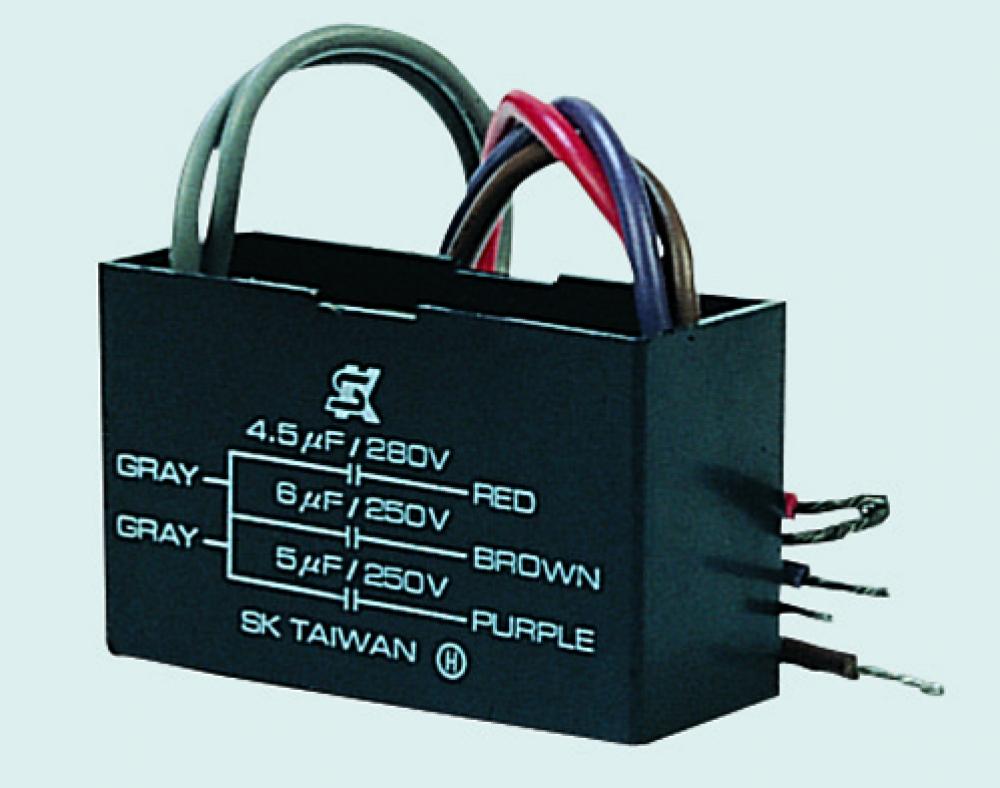 Triple Capacitor 4.5/6+5 Uf