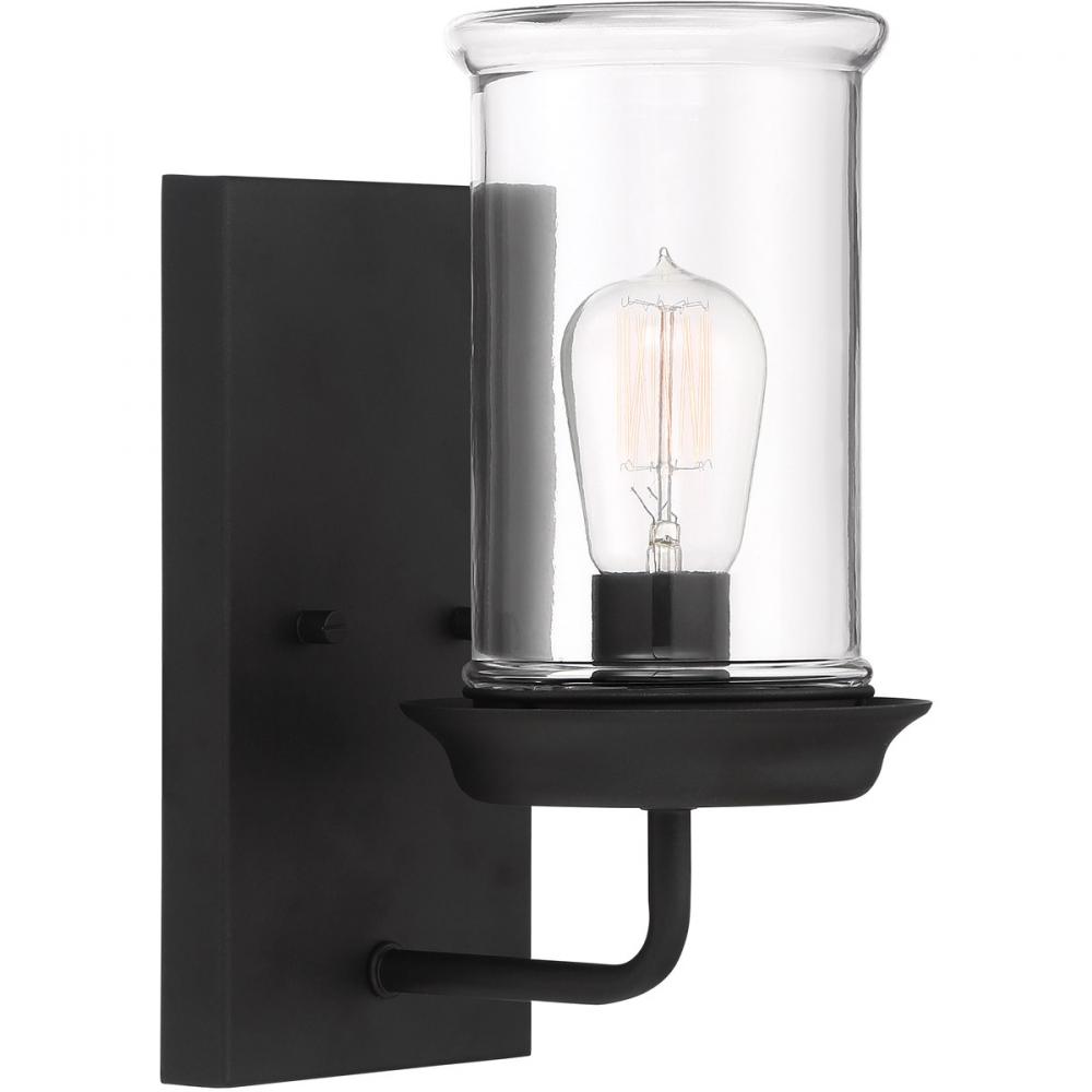Homestead 1 Light Outdoor Wall Sconce in Espresso