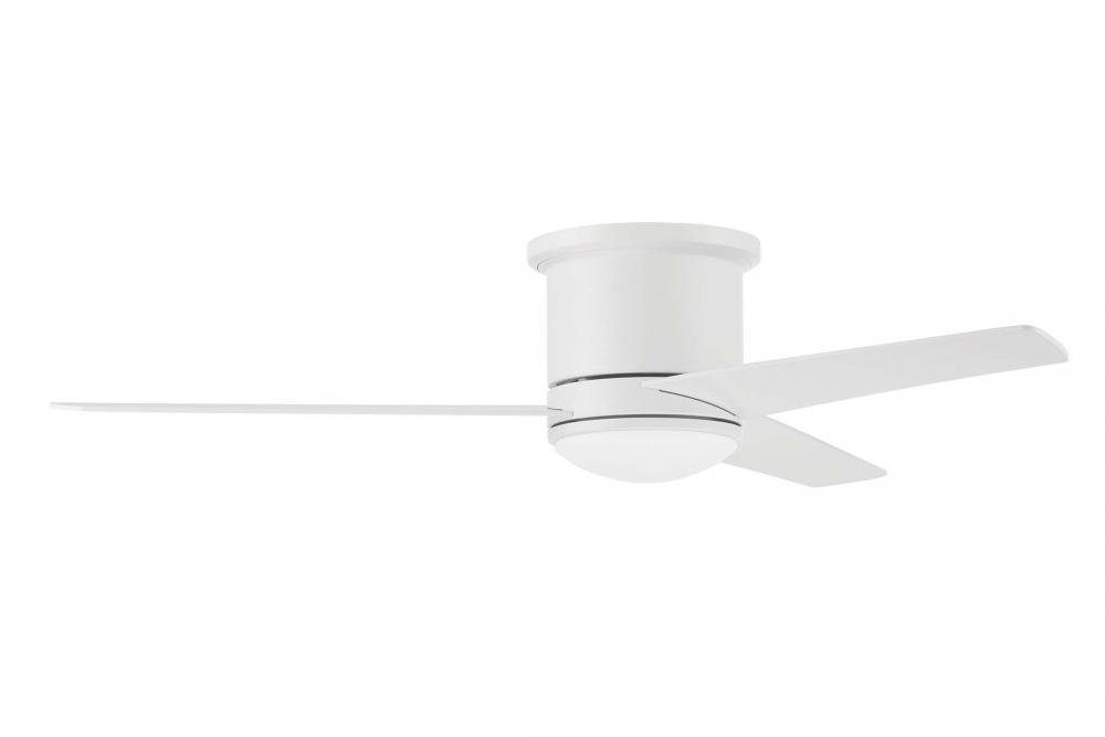 52" Hugger Ceiling Fan w/Blades & LED Light Kit, Damp Rated