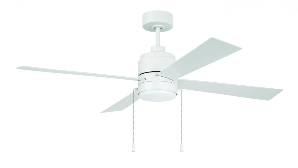 52" Ceiling Fan Outdoor Wet Rated w/ABS blades & LED Light Kit