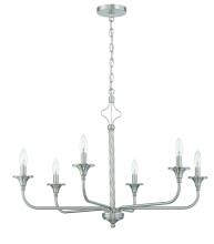 Craftmade 57026-BNK - Jolenne 6 Light Chandelier in Brushed Polished Nickel