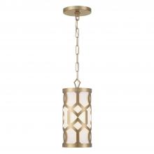 Crystorama 2260-AG - Libby Langdon for Crystorama Jennings 1 Light Aged Brass Mini Pendant