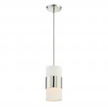 Crystorama 290-PN - Libby Langdon for Crystorama Grayson 1 Light Polished Nickel Mini Pendant