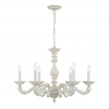 Crystorama 5126-AW - Paris Market 6 Light Antique White Chandelier