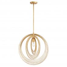 Crystorama DOR-B7711-RG - Doral 1 Light Renaissance Gold Pendant