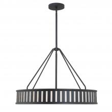 Crystorama KEN-8306-BF - Kendal 6 Light Black Forged Chandelier