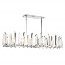 Crystorama WAT-B2006-PN - Watson 6 Light Polished Nickel Linear Chandelier