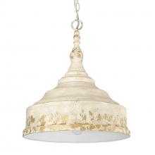 Golden Canada 0806-3P AI - Keating 3 Light Pendant in Antique Ivory