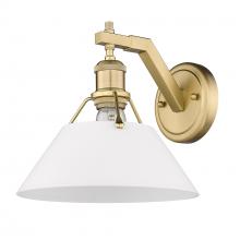 Golden Canada 3306-1W BCB-OP - Orwell BCB 1 Light Wall Sconce in Brushed Champagne Bronze with Opal Glass