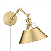 Golden Canada 3306-A1W BCB-BCB - Orwell BCB 1 Lt Articulating Wall Sconce in Brushed Champagne Bronze