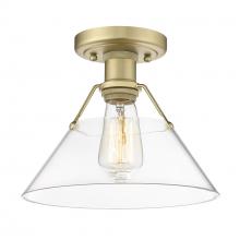 Golden Canada 3306-FM BCB-CLR - Orwell BCB Flush Mount in Brushed Champagne Bronze with Clear Glass