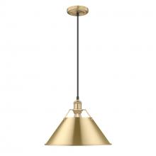 Golden Canada 3306-L BCB-BCB - Orwell BCB Large Pendant - 14 in Brushed Champagne Bronze with Brushed Champagne Bronze shade