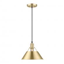 Golden Canada 3306-M BCB-BCB - Orwell BCB Medium Pendant - 10 in Brushed Champagne Bronze with Brushed Champagne Bronze shade