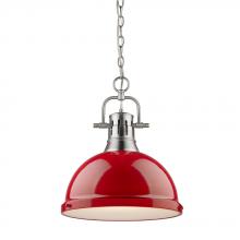 Golden Canada 3602-L PW-RD - 1 Light Pendant with Chain
