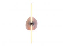 Golden Canada 3882-39 RG PI-RB - Colorella LED 39" Wall Sconce in Rose Gold with Pink Seeded Shade