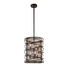 CWI Lighting 9700P15-6-197 - Darya 6 Light Up Chandelier With Brown Finish