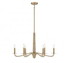 Savoy House Canada 1-1824-6-320 - Cannon 6-Light Chandelier in Warm Brass and Rope