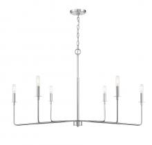 Savoy House Canada 1-2221-6-109 - Salerno 6-Light Chandelier in 
Polished Nickel