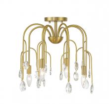 Savoy House Canada 6-6684-4-127 - Anholt 4-Light Convertible Semi-Flush or Pendant in Noble Brass