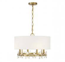 Savoy House Canada 7-4366-4-322 - Dahlia 4-Light Pendant in Warm Brass