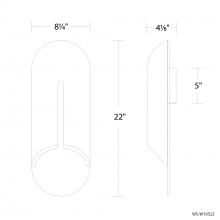 Modern Forms Canada WS-W10522-30-BV/BK - Clog Outdoor Wall Sconce Light