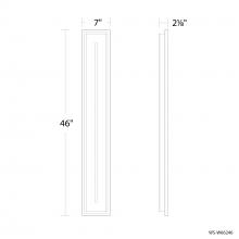 Modern Forms Canada WS-W66246-40-BK - Midnight Outdoor Wall Sconce Light
