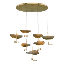 Eurofase 41909-010 - Lagatto 7 Light Chandelier in Bronze