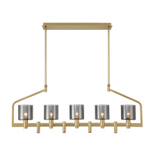 Eurofase 45652-011 - Decato 5 Light Chandelier in Brushed Gold