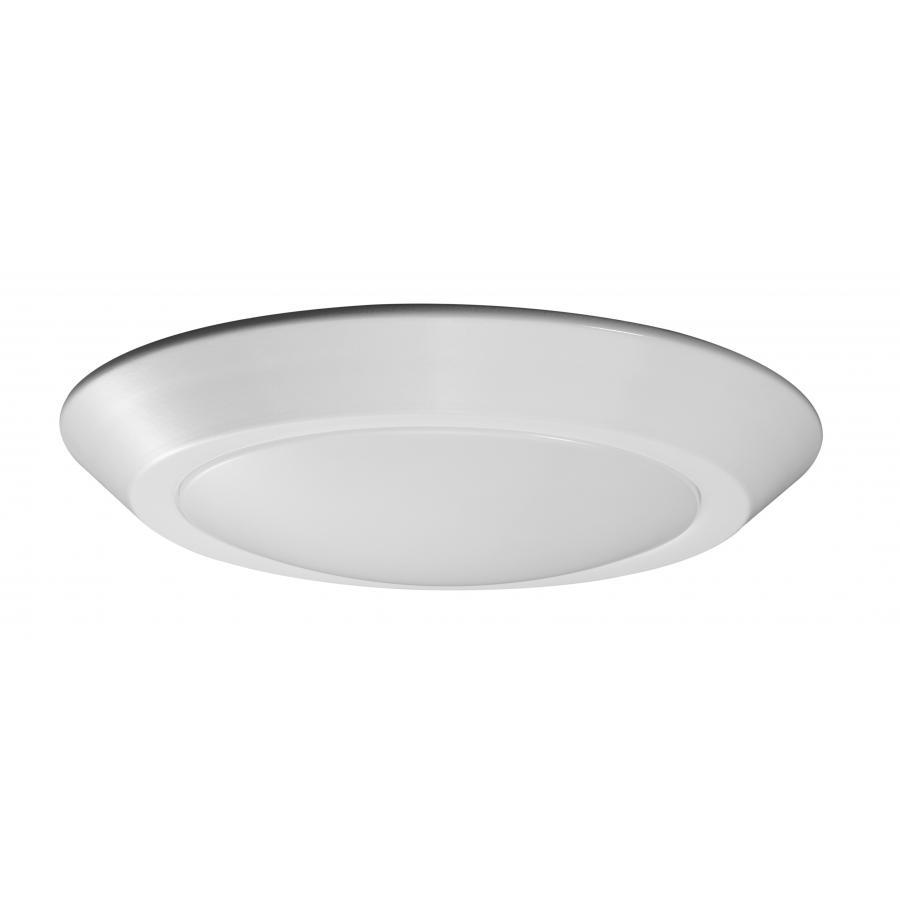 7"- LED Disk Light Flush - White Finish - 4000K