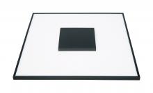 Nuvo 62/1528 - 31.5 watt; 17" Flush Mount LED Fixture; Square Shape; Black Finish