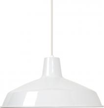 Nuvo SF76/283 - 1 Light - 16" Pendant with Warehouse Shade - White Finish