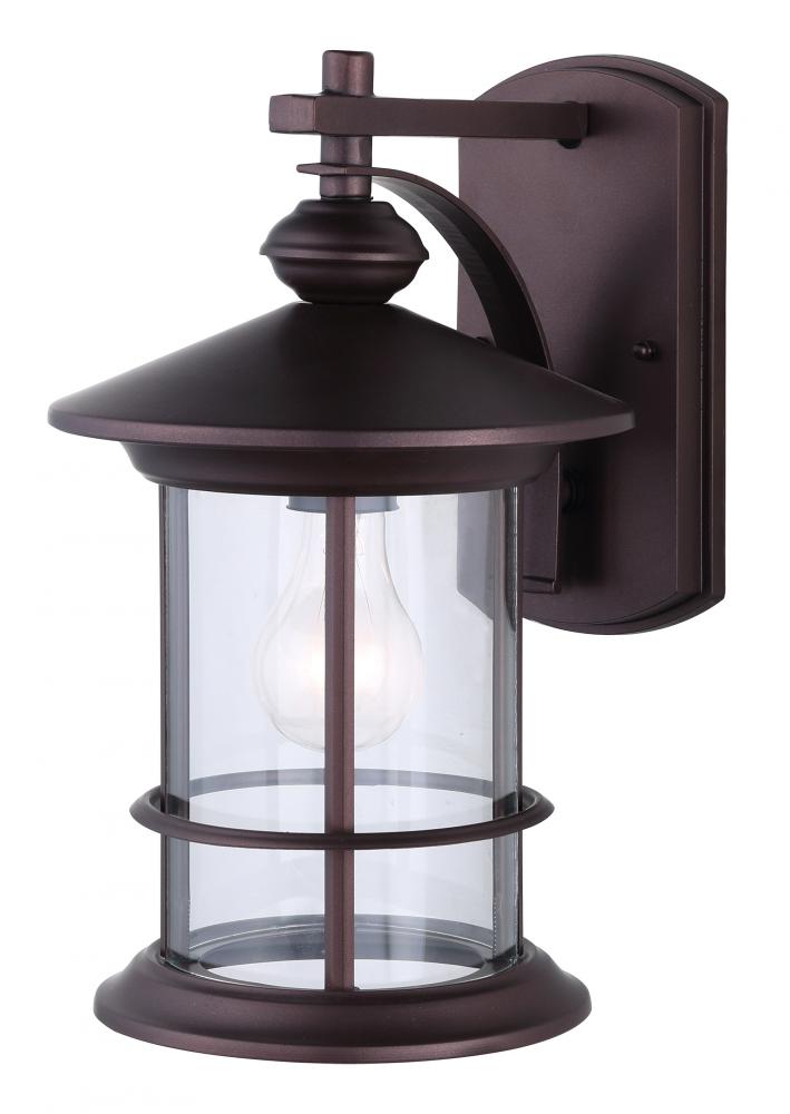 Treehouse 1 Light Outdoor Lantern, Bronze Finish