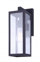 Canarm IOL456BK - NEWPORT, MBK, 1 Lt Outdoor Down Light, Seeded Glass, 100W Type A, Easy Connect Inc