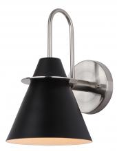 Canarm IVL1076A01BKN - Talia 1 Light Vanity, Black Finish