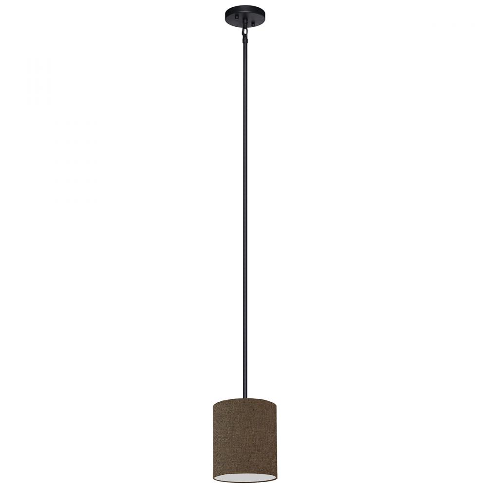 1 Light Pendant Drum Shade