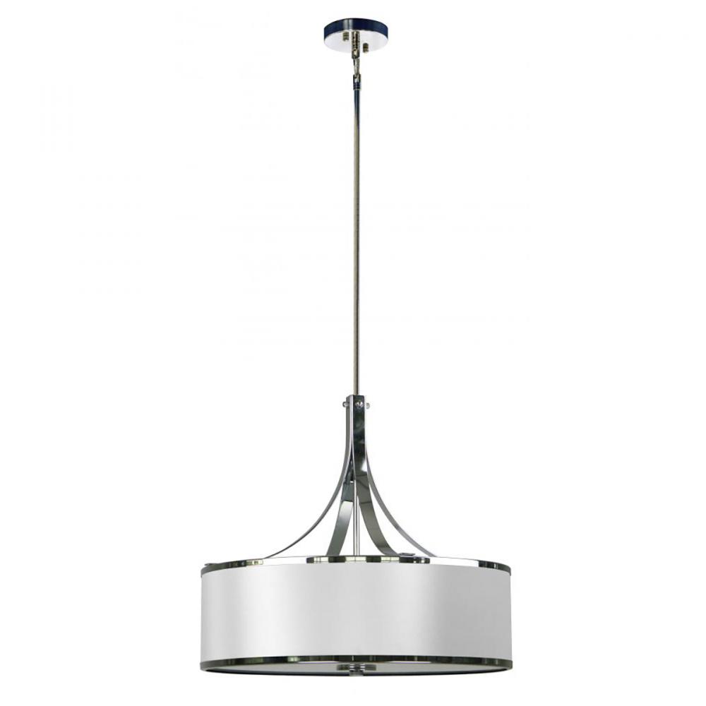 4 Light Chandelier Drum Shade