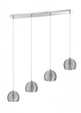 Kendal PF46-4LBR-CH - La CAGE series 4-Light Chrome Pendant Bar