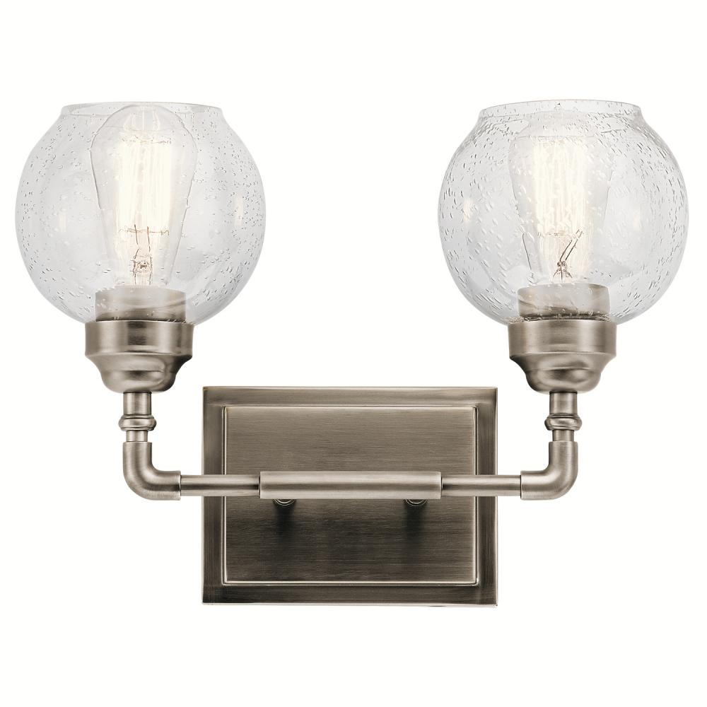 Niles 2 Light Vanity Light Antique Pewter