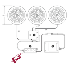 GM Lighting DPDS-W - DP Series Puck Light Dimmer